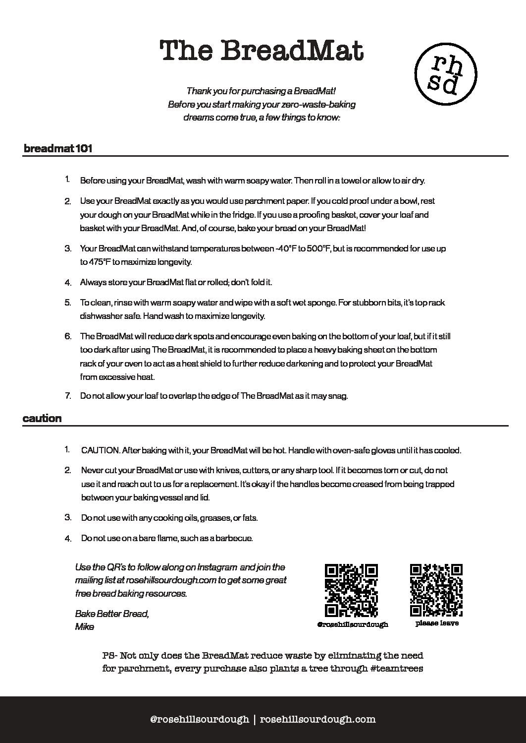 Rosehill Sourdough The BreadMat-L 197644779413 Baking Accessories CDA Gourmet Baking Bread 5