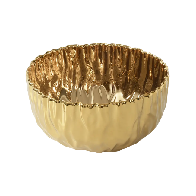 Mascali D' Oro Gold Large Bowl