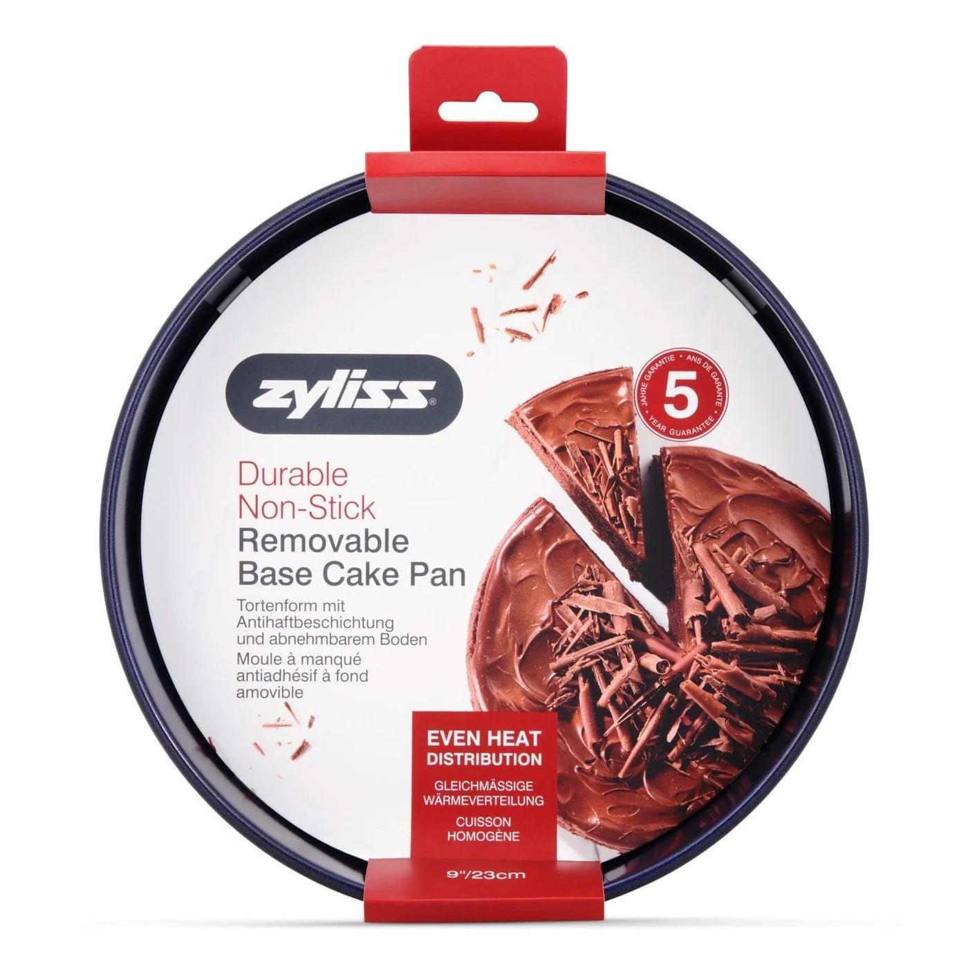 Zyliss Round Cake Pan 9" with Removable Base 5011268834769 Bakeware CDA Gourmet bakeware cake pan 5