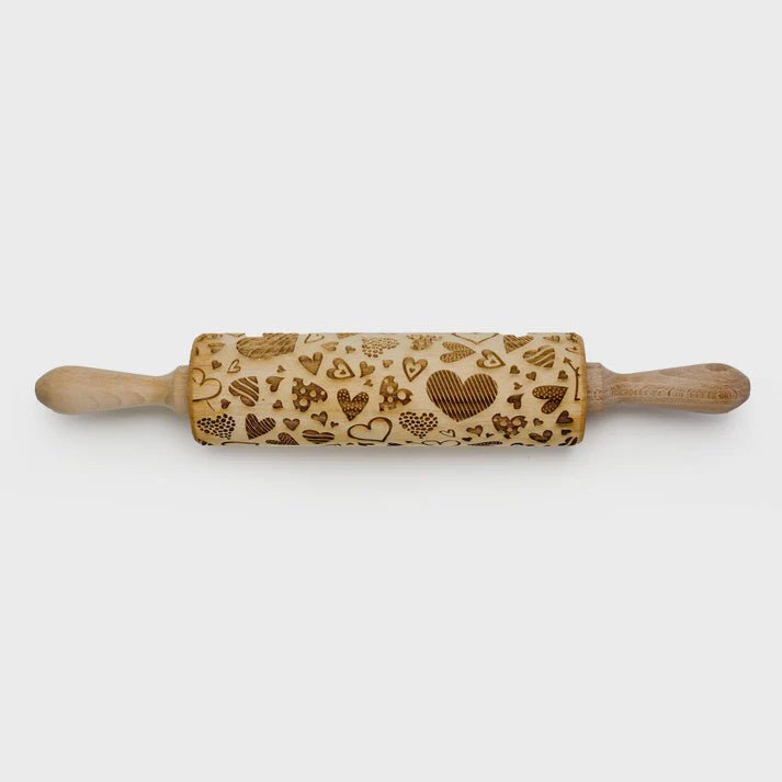 Boon Homeware Embossing Rolling Pin - Hearts 10320 Baking Accessories CDA Gourmet Boon Homeware Embossed 1