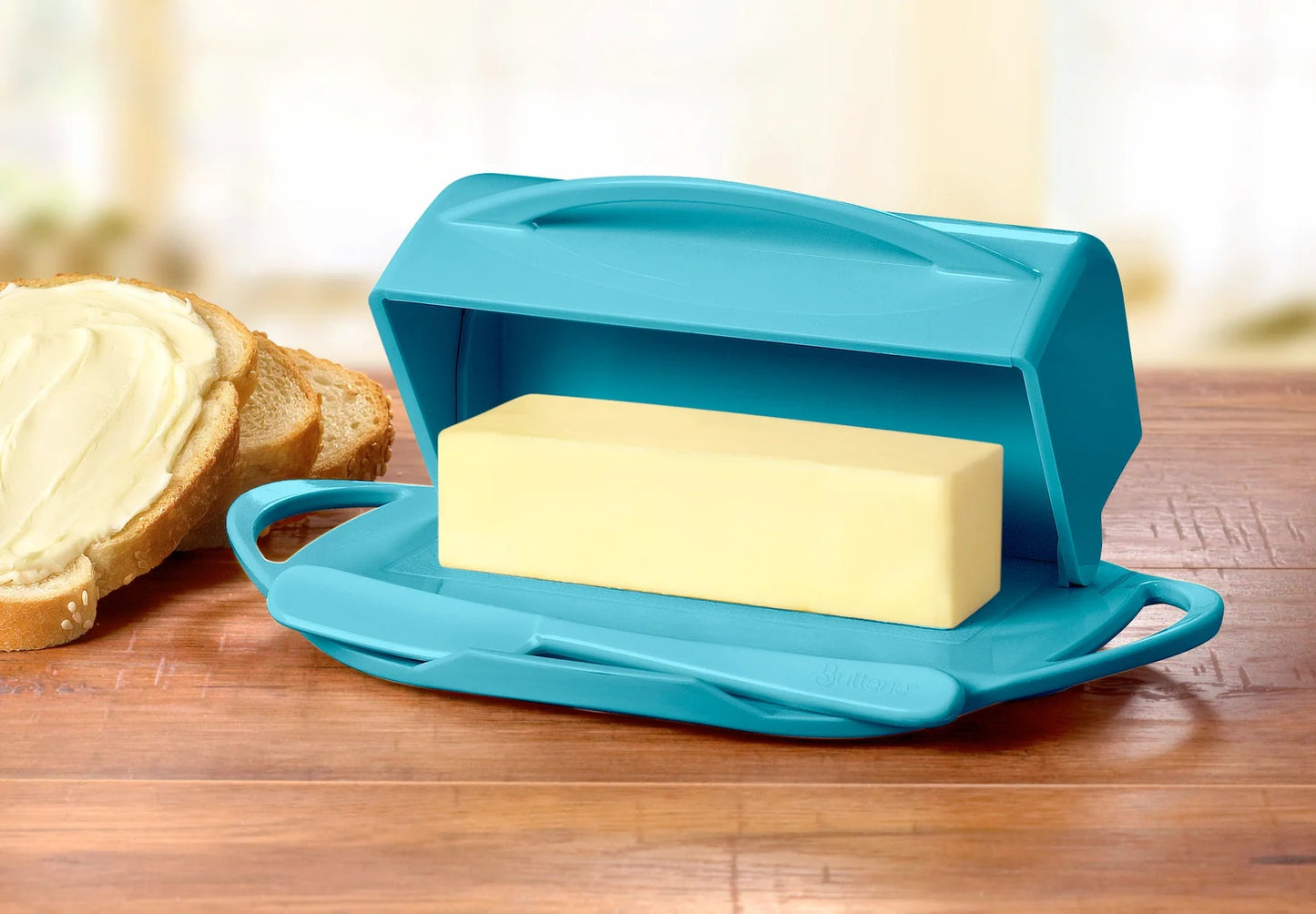 Butterie Butterie Butter Dish 853969006152 Kitchen Accessories CDA Gourmet Aqua Butter 2
