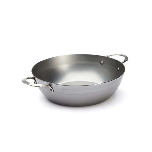 de Buyer Mineral B Carbon Steel Country Fry Pan 2 Handles 12.5" 3011245654320 Cookware CDA Gourmet Carbon Steel Cookware 1