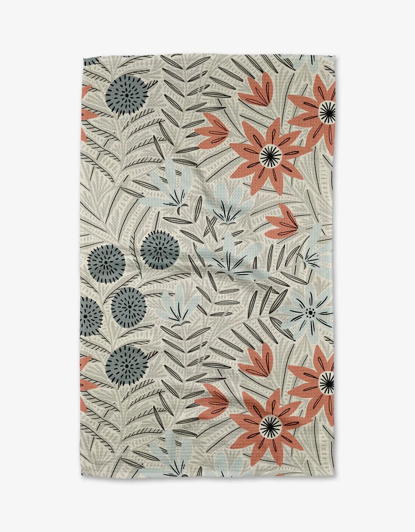 Geometry "Teagan Cream" Kitchen Tea Towel 840392707039 Towels CDA Gourmet Geometry Kitchen 1