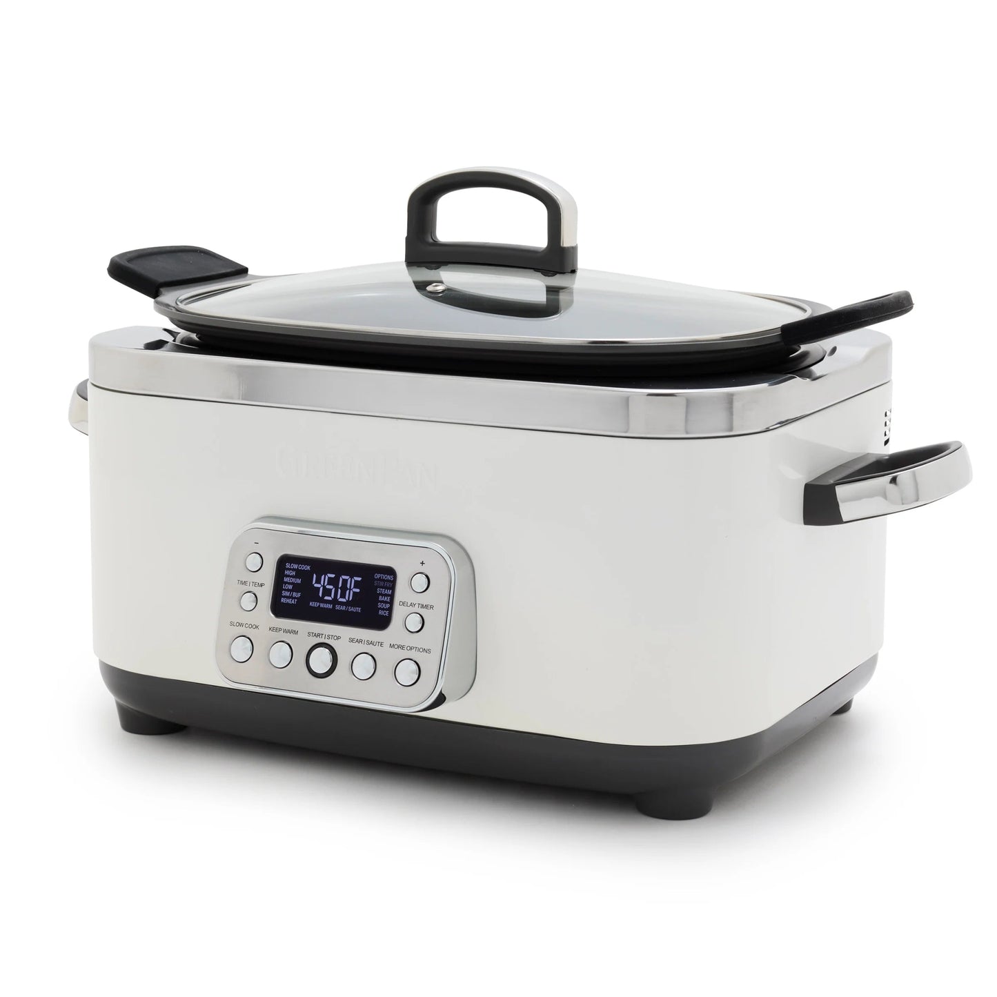 Greenpan Elite Slow Cooker - 6 Qt 885837052732 Electrics CDA Gourmet Black Clay 1