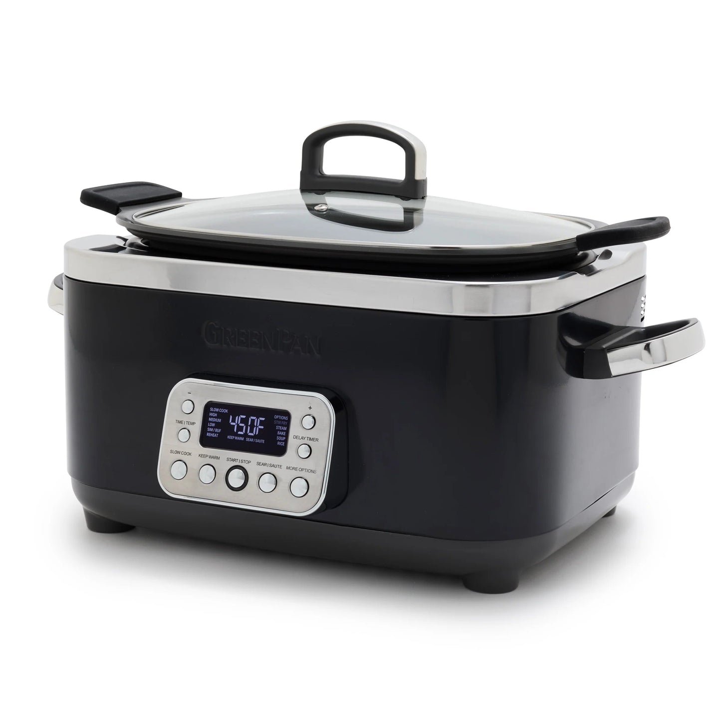Greenpan Elite Slow Cooker - 6 Qt 885837052749 Electrics CDA Gourmet Black Clay 2