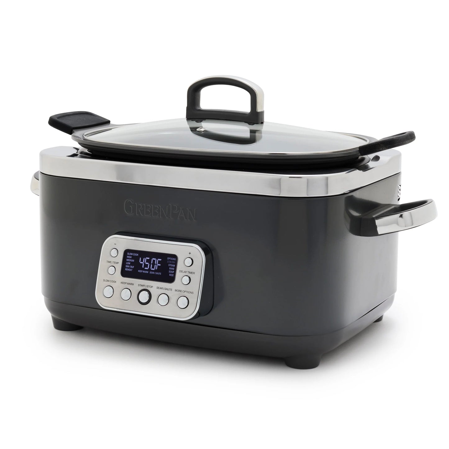 Greenpan Elite Slow Cooker - 6 Qt 885837052763 Electrics CDA Gourmet Black Clay 5