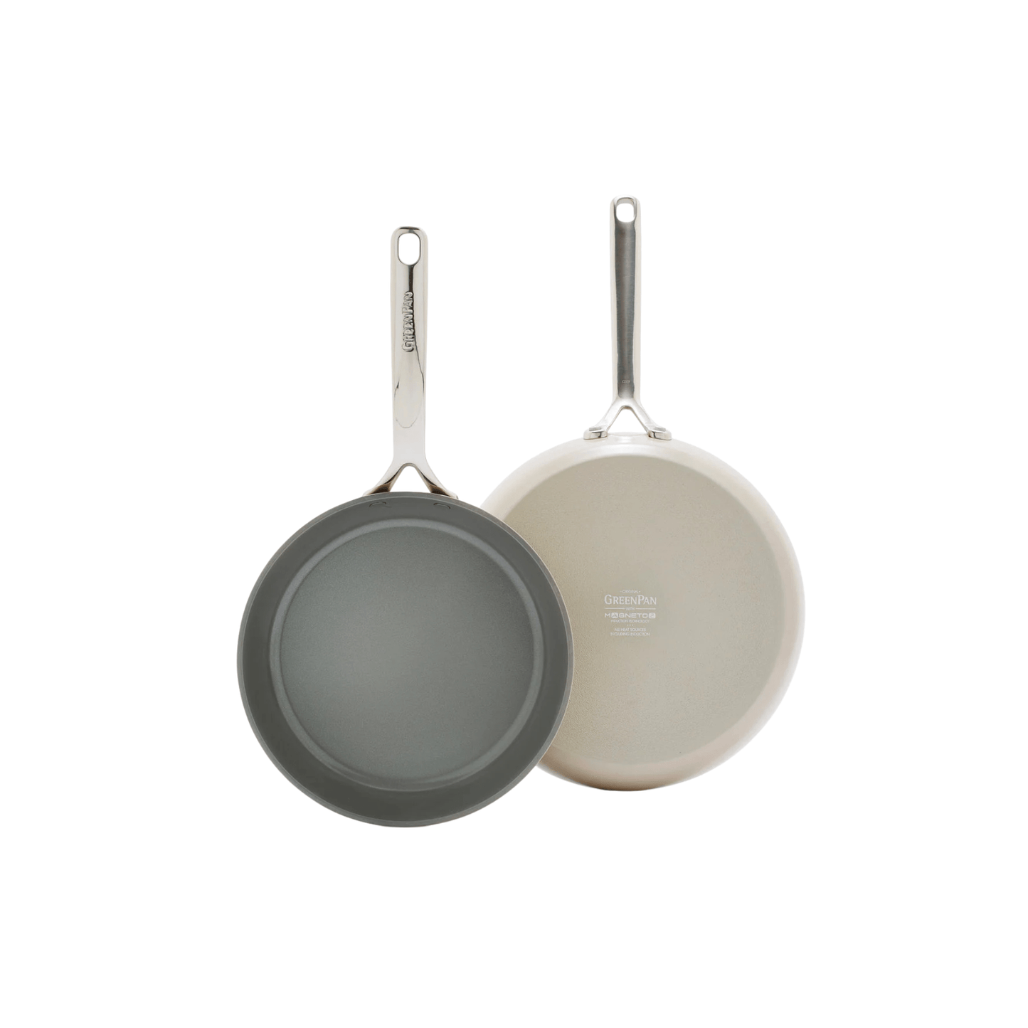 Greenpan GP5 Ceramic Nonstick - Taupe - 2 Piece Set - 9.5 and 11 Inch 885837036305 Cookware CDA Gourmet Ceramic Cookware 1