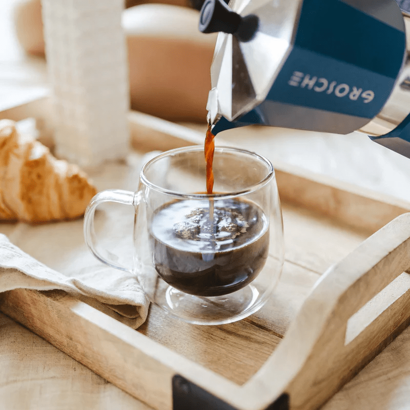 Grosche Fresno Mugs - Double Walled Glass - 9.2 oz - Set of 2 682858075135 Coffee CDA Gourmet double walled Fresno 3