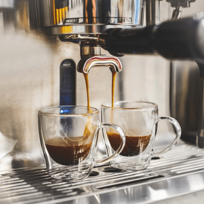 Grosche Turin Mugs - Double Wall Glass - Set of 2 - 4.7 Oz 721762492994 Coffee CDA Gourmet double walled glass 3