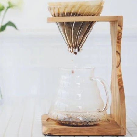 Hario V60 Olive Wood Stand Set 4977642021259 Coffee CDA Gourmet Hario Olive Wood 1
