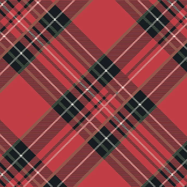 Hester & Cook Red Plaid Cocktail Napkins 805843162263 Christmas CDA Gourmet Cocktail hester & cook 1