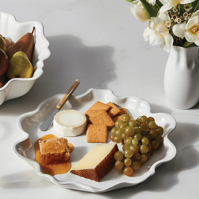 Le Creuset Iris Collection Serving Platter 14 inch White 630870342216 CDA Gourmet Iris Collection Le Creuset 2