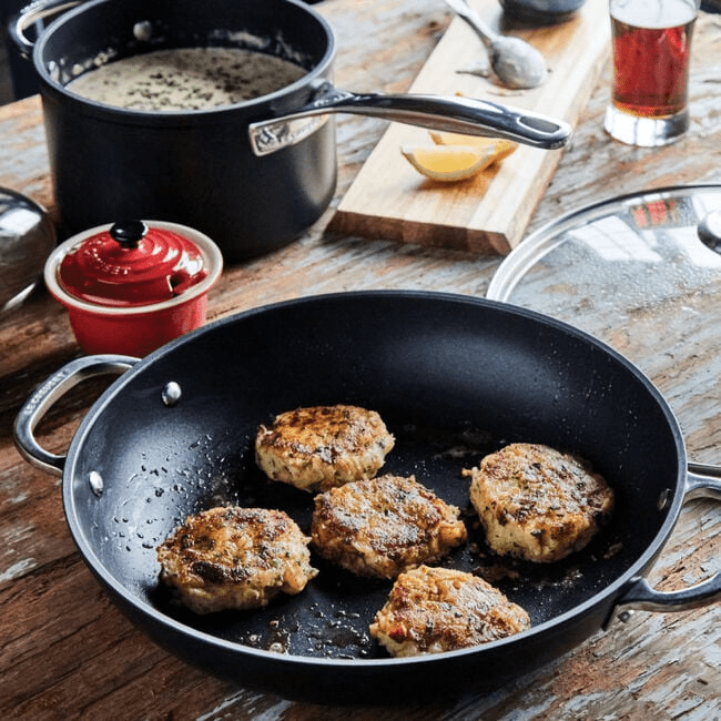 Le Creuset Toughened Non - stick PRO Braiser - 4Qt 630870273268 Cookware CDA Gourmet Braiser Cookware 2