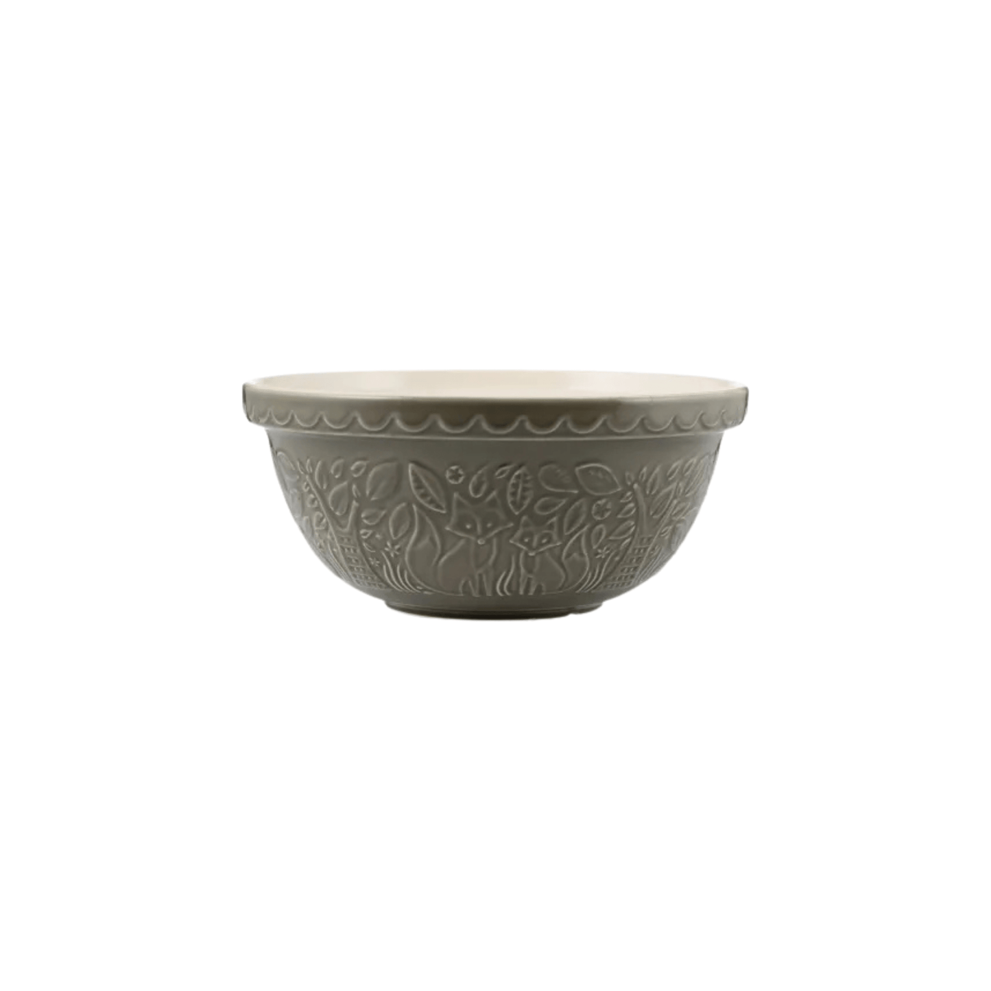 Mason Cash In The Forest Fox Mixing Bowl - 4.25 Qt/4 L - Gray 5010853271842 Baking Accessories CDA Gourmet Bowl Fox 1