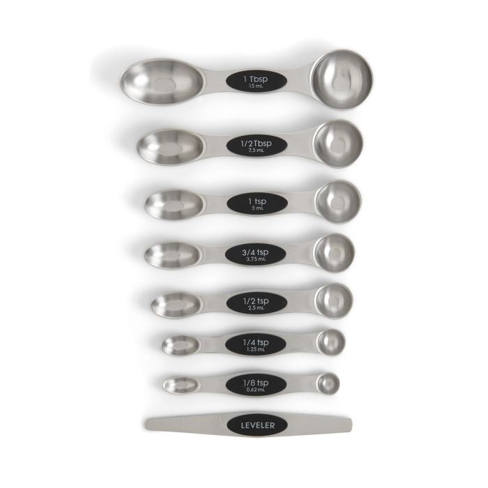 Mrs. Anderson’s Baking Dual - Sided Magnetic Spoons with Leveler 781723221469 Kitchen Tools & Utensils CDA Gourmet Dual - Sided Gadgets and Utensils 1