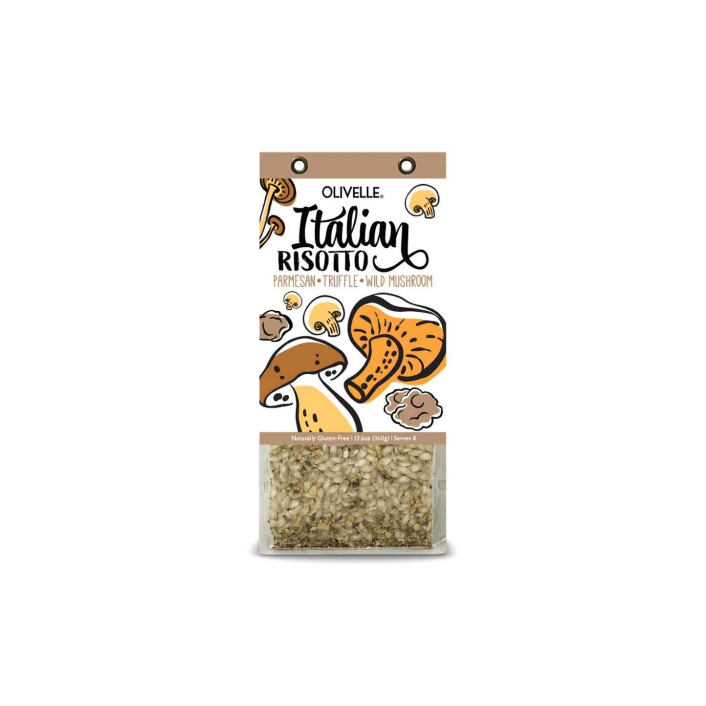 Olivelle Parmesan Truffle Wild Mushroom Risotto 850022630002 Olivelle Not O and V CDA Gourmet Olivelle Pantry and Seasoning 1