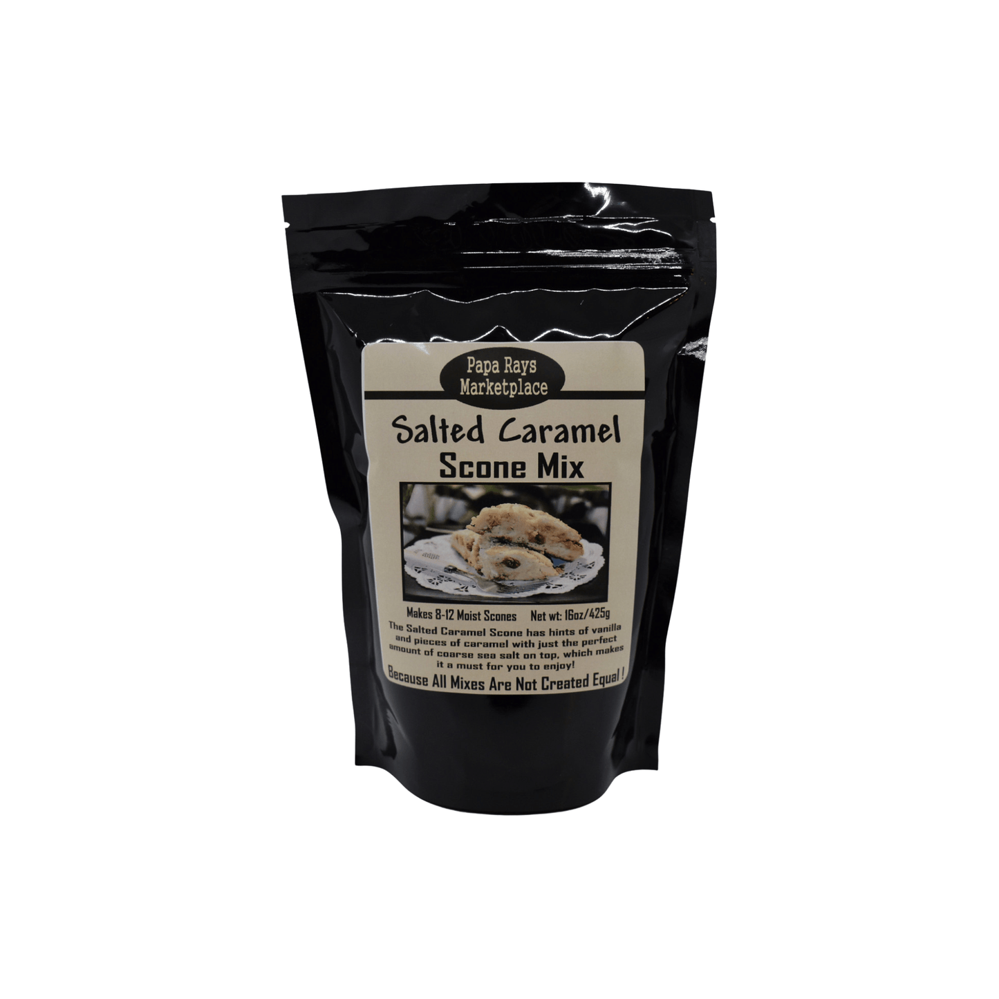 Papa Ray’s Salted Caramel Scone Mix 813885007770 Gourmet Foods CDA Gourmet Caramel Locally Made 1