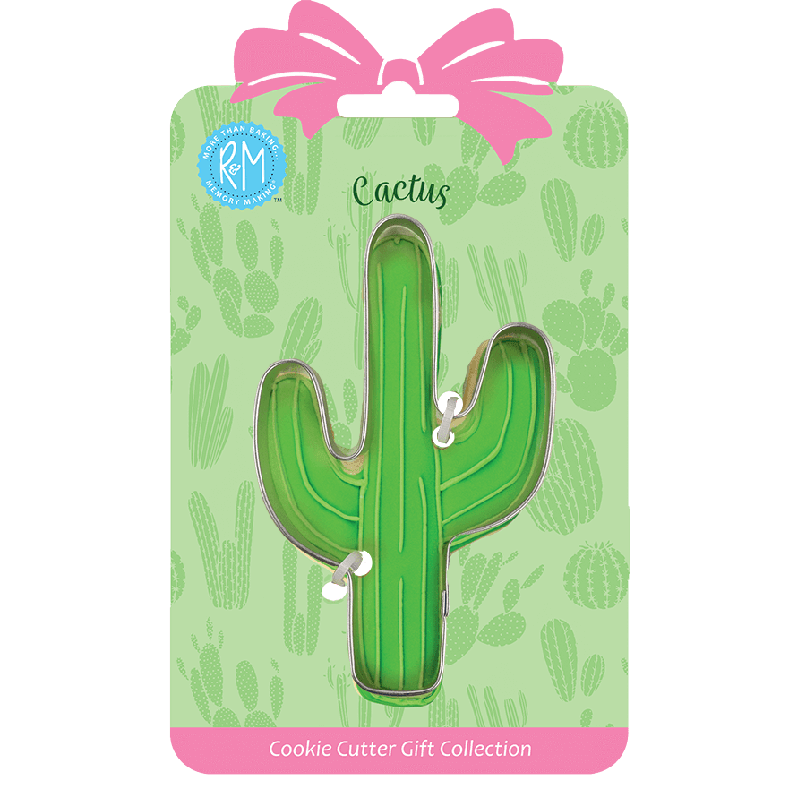 R & M Cactus Cookie Cutter 4" Carded 071581080330 Cookie Cutters CDA Gourmet Cactus Carded 1