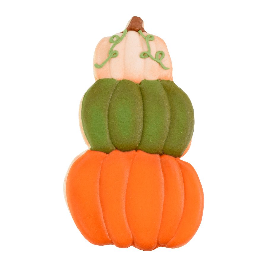 R & M Stacked Pumpkin Cookie Cutter - 4 Inch 071581080248 Cookie Cutters CDA Gourmet Cookie Cutter Fall 2