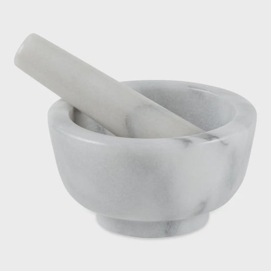 RSVP Marble Mortar and Pestle - White 053796600046 Kitchen Tools & Utensils CDA Gourmet Gadgets and Utensils Marble 1