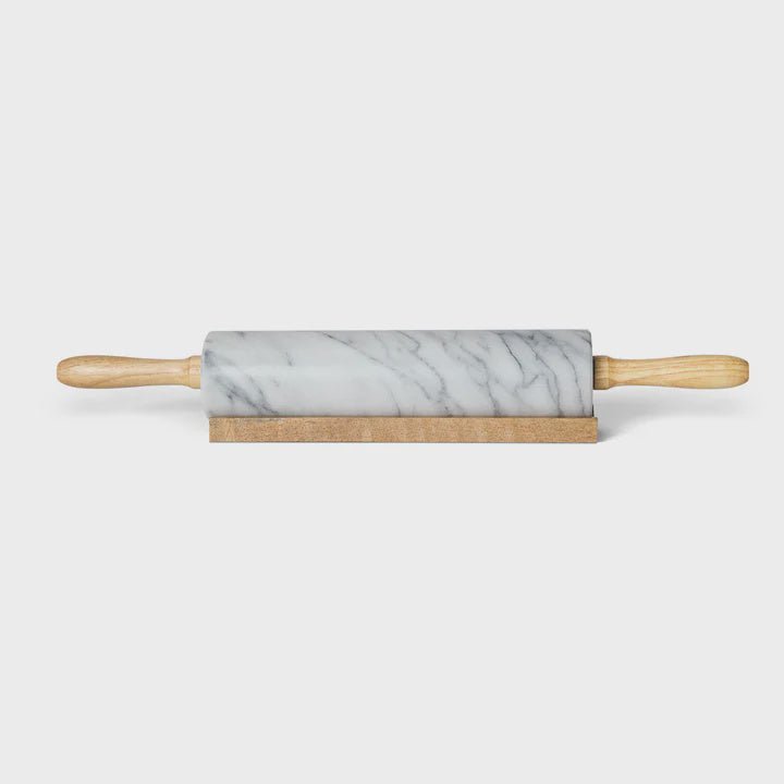 RSVP White Marble Rolling Pin 053796600022 Kitchen Tools & Utensils CDA Gourmet Gadgets and Utensils Marble 1