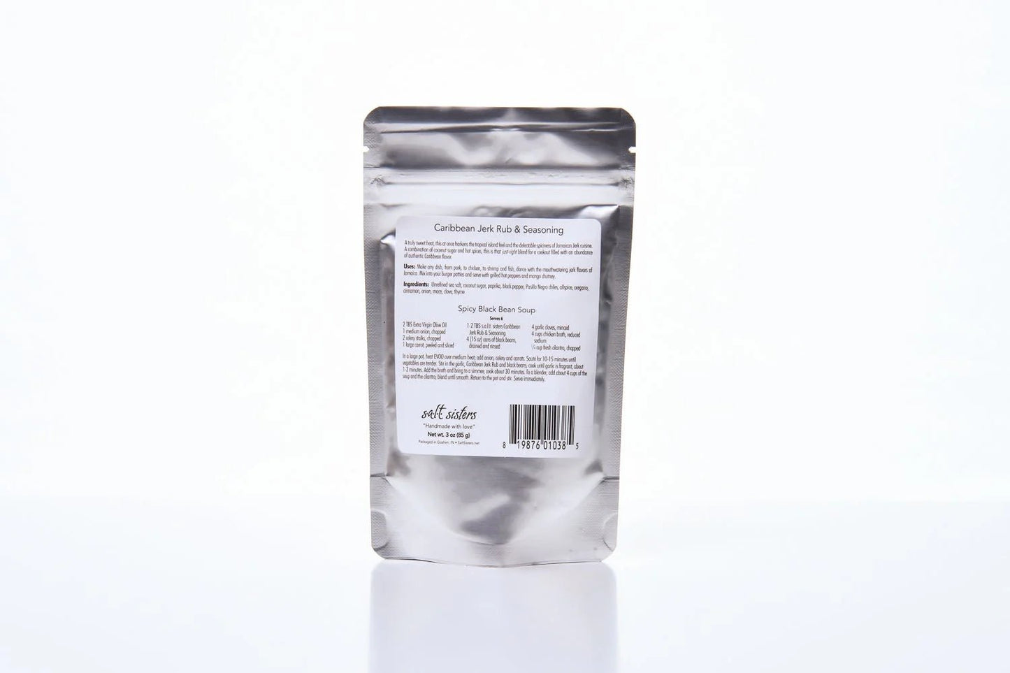 Salt Sisters Caribbean Jerk Rub & Seasoning (3oz) 819876010385 Spices CDA Gourmet Salt Sisters Seasoning 3