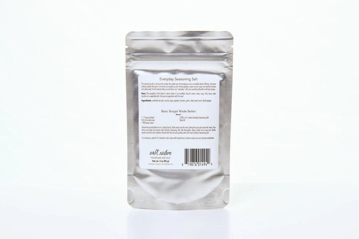 Salt Sisters Everyday Seasoning Salt (3oz) 819876014949 Spices CDA Gourmet Salt Salt Sisters 4