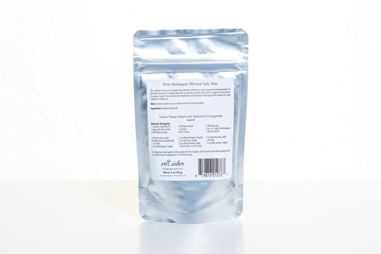 Salt Sisters Pink Himalayan Mineral Salt (5oz) 819876010767 Spices CDA Gourmet Himalayan Salt Pink 4