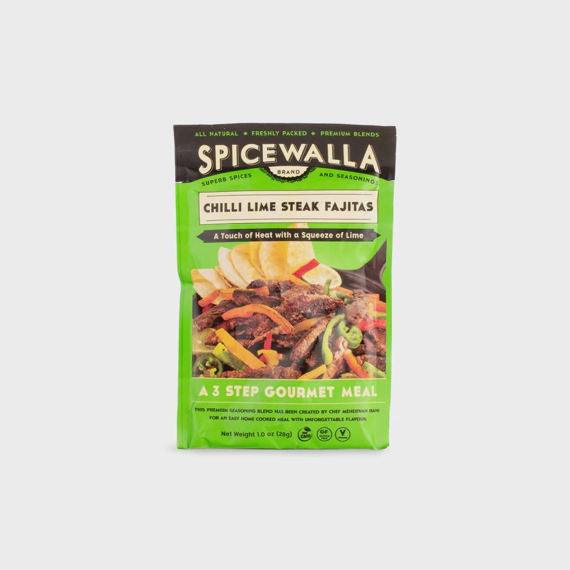 Spicewalla Chilli Lime Steak Fajitas Spice Packet 810022764497 Spices CDA Gourmet Chili Fajitas 1