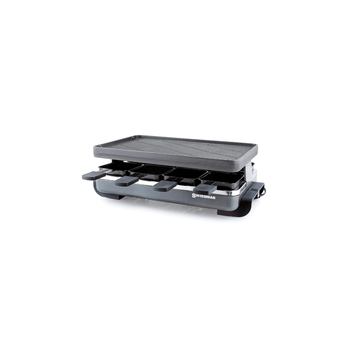Swissmar Raclette Grill with Cast Iron Top - Anthracite 056975029140 Cookware CDA Gourmet Anthracite cast iron 1