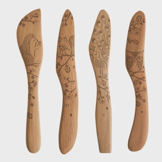 Talisman Designs Woodland Spreaders Set 818876010210 Wood Tools CDA Gourmet Gadgets and Utensils Set 1