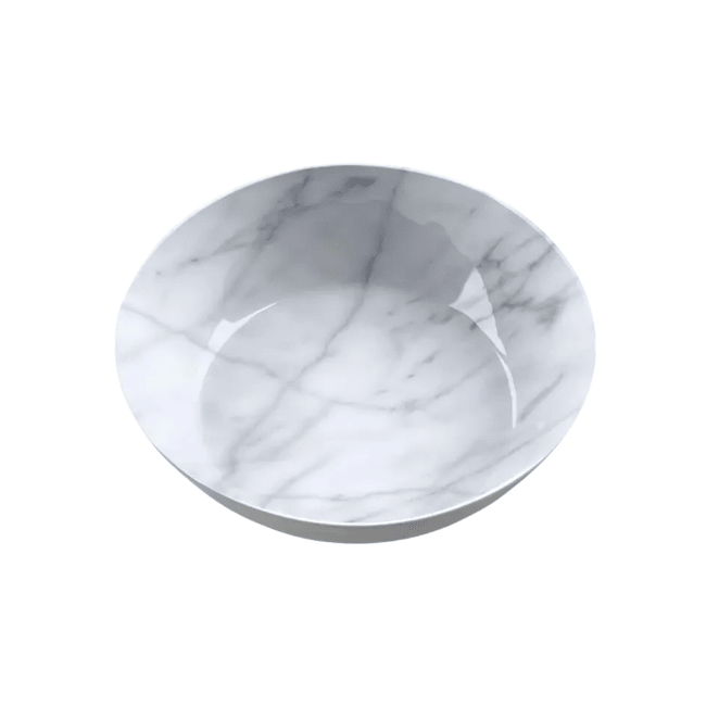 TarHong Carrera Marble Salad Plate 789313649372 Melamine Tableware CDA Gourmet carrera Marble 1