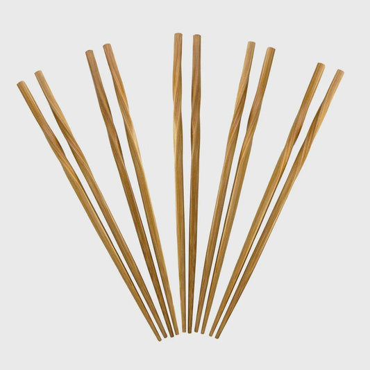 Totally Bamboo "Twist" Reusable Bamboo Chopsticks 5 Pairs 851814000171 Kitchen Tools & Utensils CDA Gourmet Bamboo Chopsticks 1