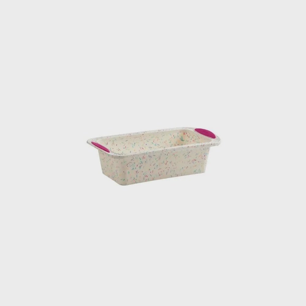 Trudeau Structure Silicone Loaf Pan Confetti Fuchsia 063562661478 Baking Accessories CDA Gourmet Confetti Fuchsia 1