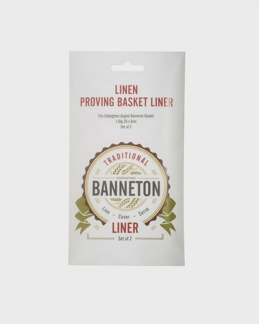 Eddingtons Banneton Linen Liner Set of 2 Large Angled Round (26x8) 5055922008424 Baking Accessories Baking Bread 1