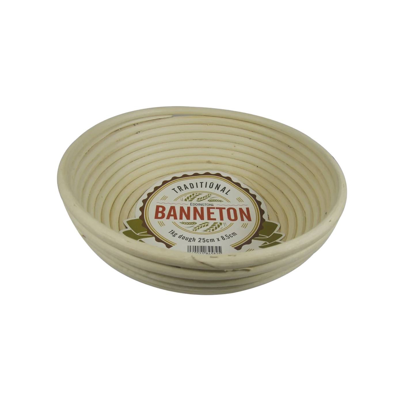 Eddingtons Banneton Large Round (25x8.5) 5060021845825 Baking Accessories CDA Gourmet Baking Bread 1