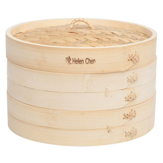 Helen's Asian Kitchen Bamboo Steamer 10" with Lid 781723970091 Kitchen Tools CDA Gourmet asian 1