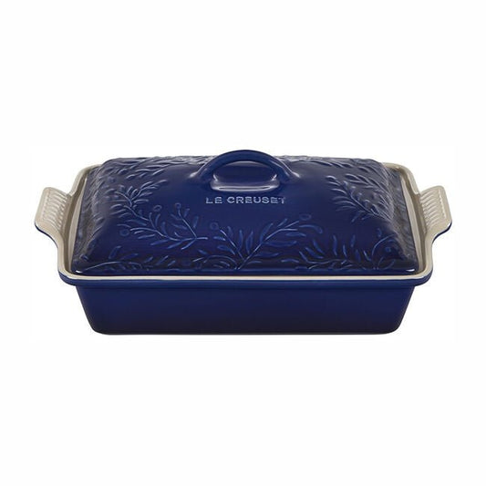 Le Creuset Heritage Rectangular Casserole Covered (Olive Branch Collection) 630870320351 Bakeware CDA Gourmet Le Creuset 1