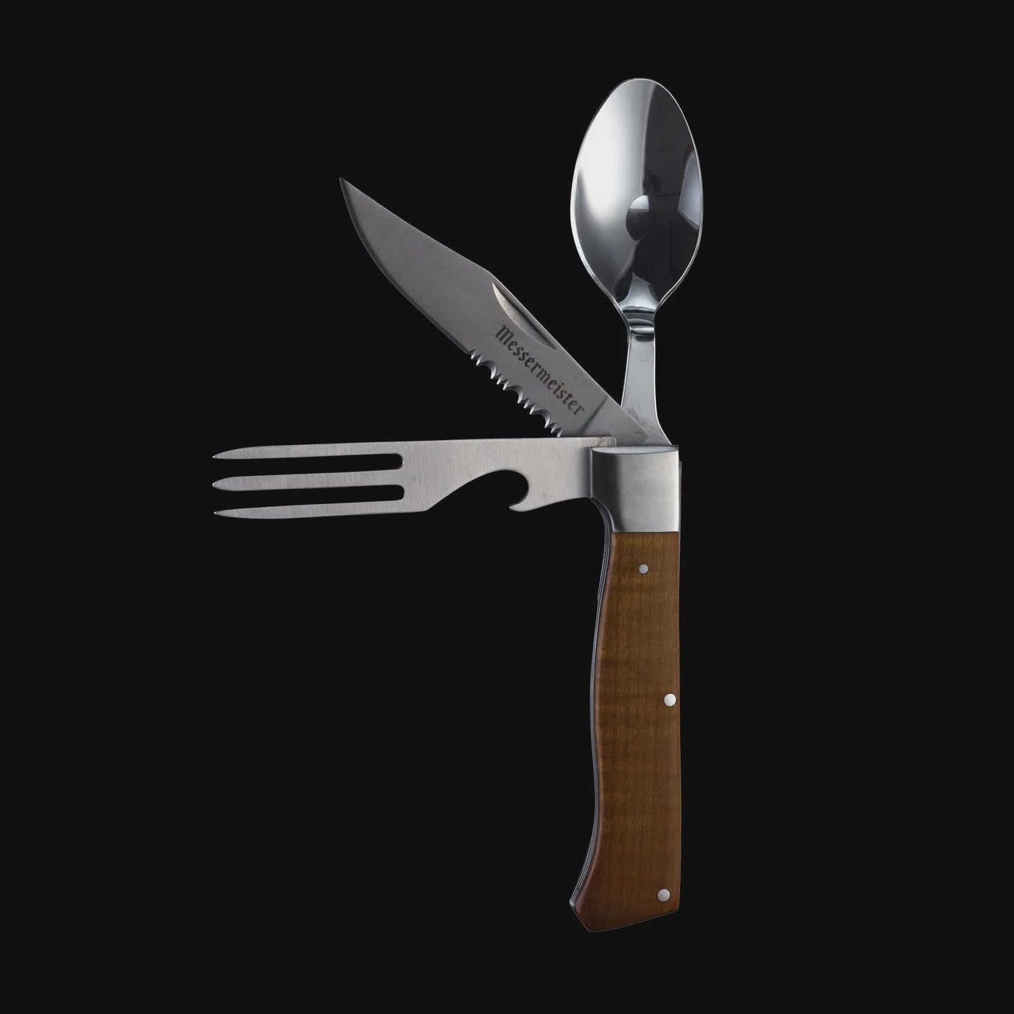 Messermeister Adventure Chef Folding Camp Utensil - Maple 098872646266 Cutlery CDA Gourmet adventure camping 1