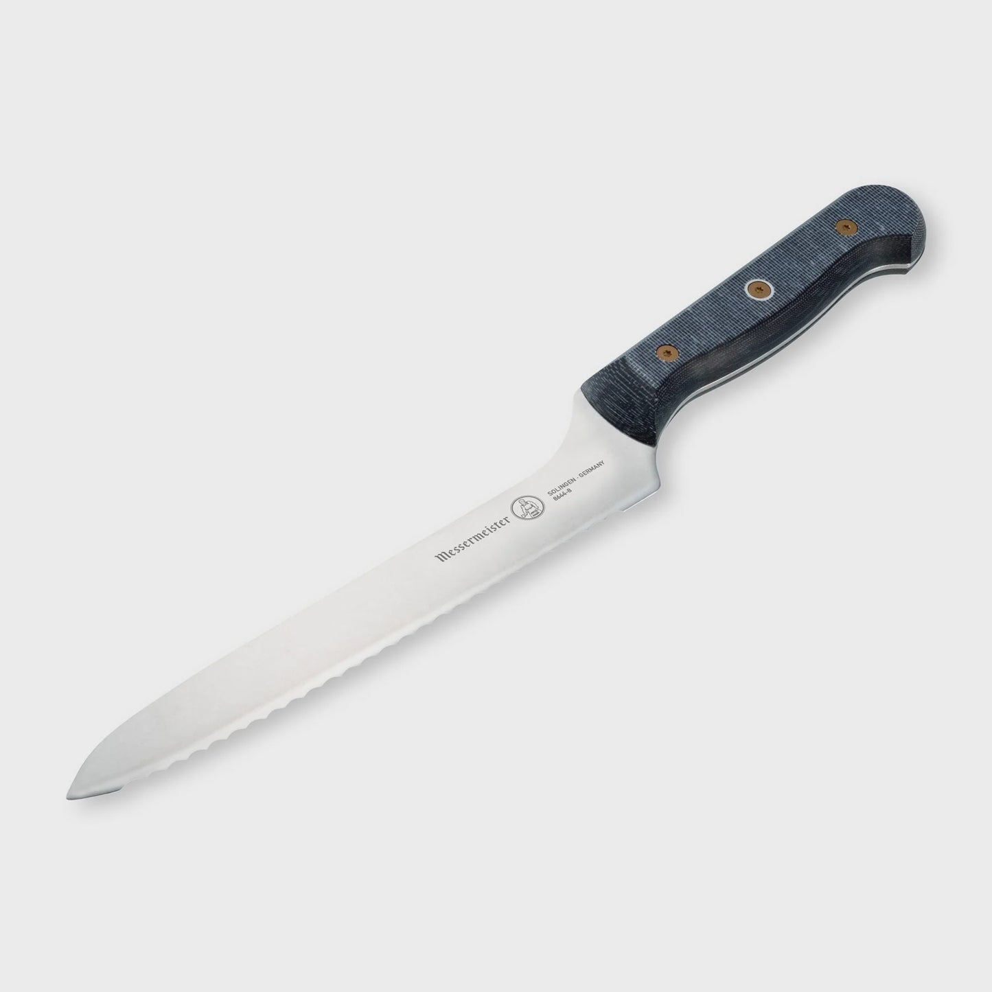 Messermeister Custom 8 Inch Scalloped Offset Knife 098872864486 Cutlery CDA Gourmet custom knife 1