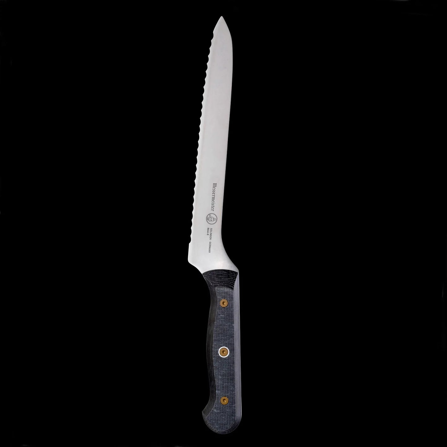 Messermeister Custom 8 Inch Scalloped Offset Knife 098872864486 Cutlery CDA Gourmet custom knife 8