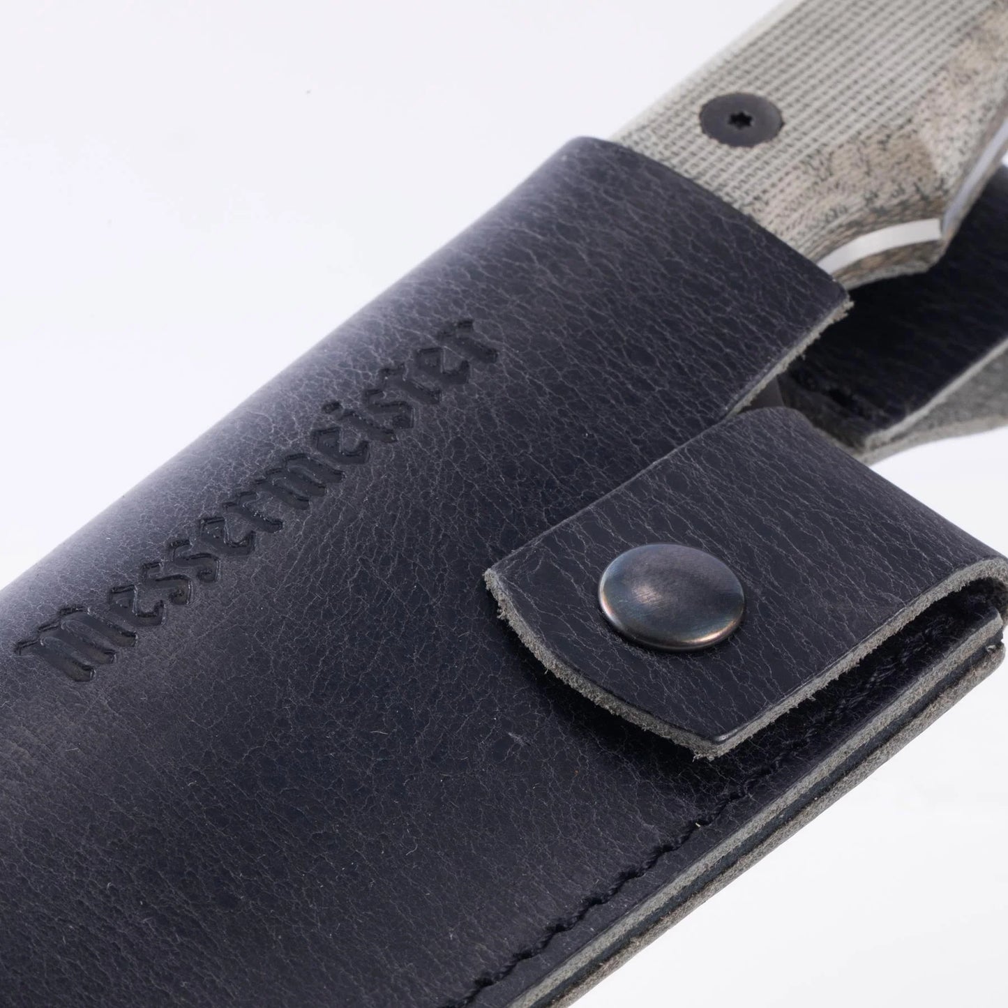 Messermeister Leather Belt Sheath For Overland Chef Utility 098872656777 Cutlery CDA Gourmet Chef Leather 2