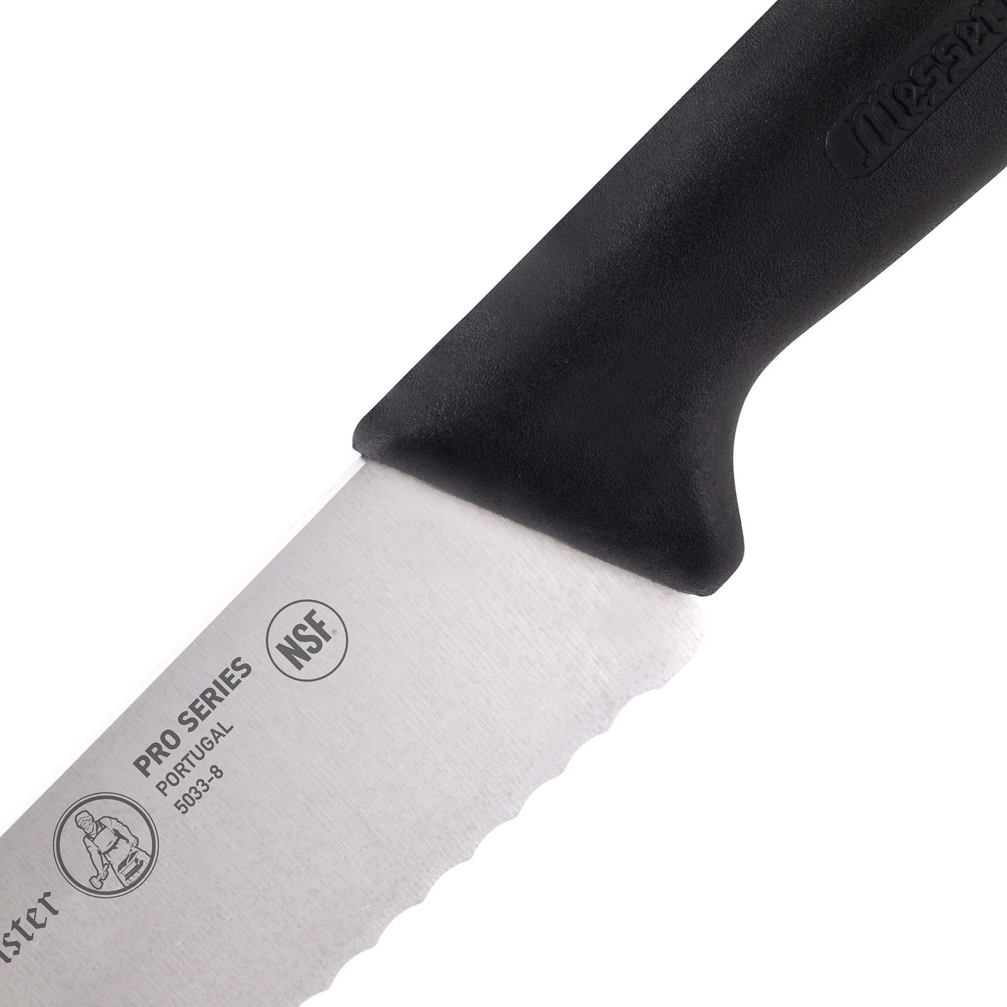 Messermeister Pro Series Scalloped Baker's Knife - 10 Inch 098872503316 Cutlery CDA Gourmet Baker knife 4