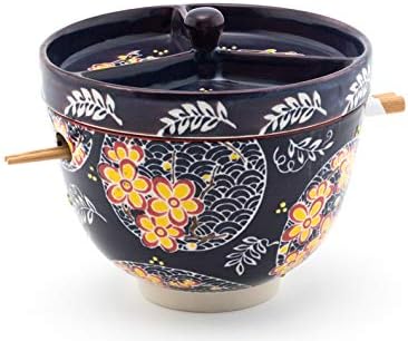 Mira Design Ramen Bowl - Navy Set of 2 453372 Serving Items CDA Gourmet asian ramen 1