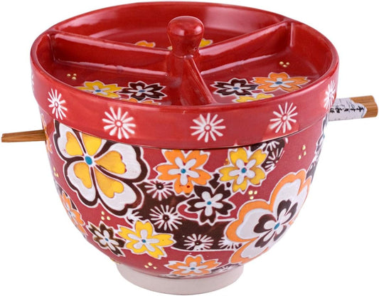 Mira Design Ramen Bowl - Red Set of 2 453819 Serving Items CDA Gourmet asian ramen 1