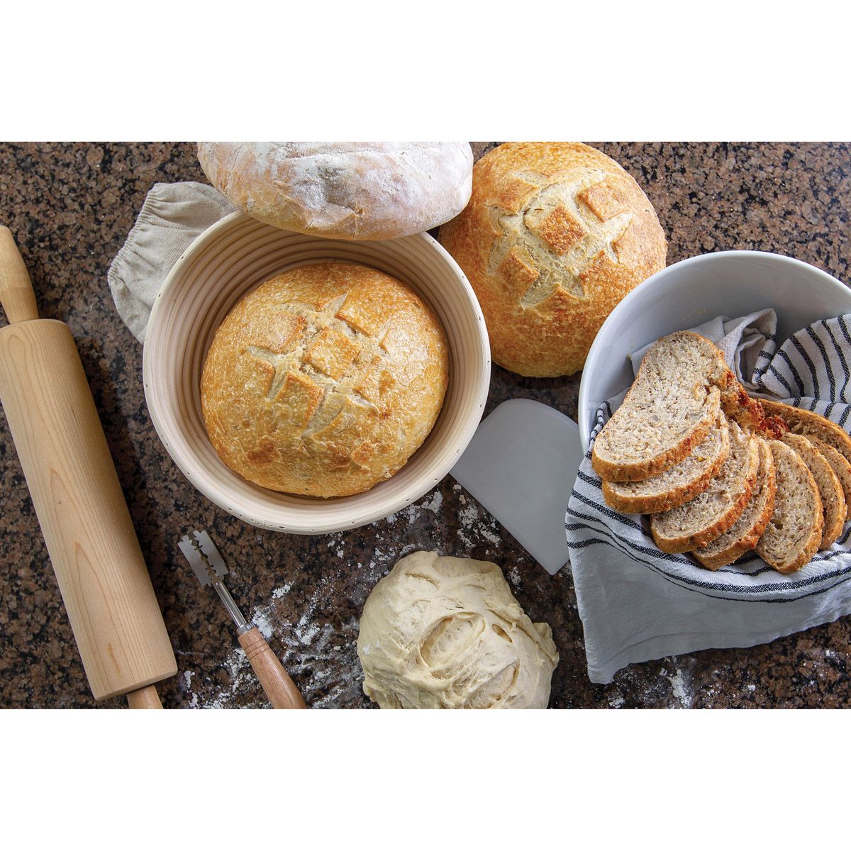 Mrs. Anderson’s Baking Artisan Bread Lame with 15 Blades 781723438812 Baking Accessories CDA Gourmet Baking Bread 2