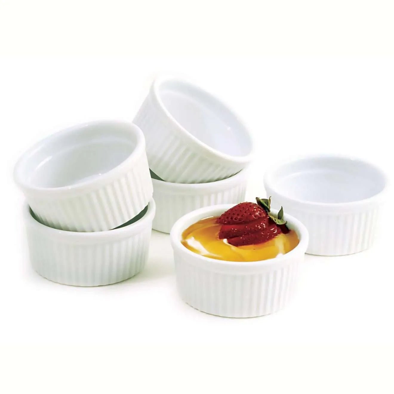 Norpro Ramekin 4oz White 028901202613 Bakeware CDA Gourmet bakeware 2