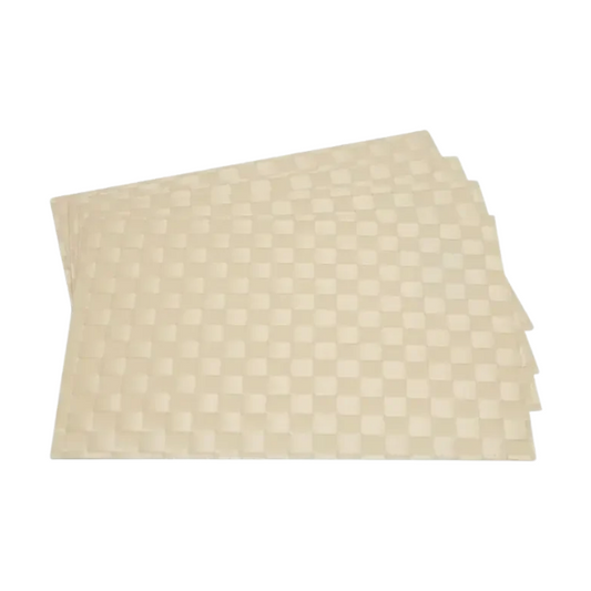 Wipeable Rectangular Placemat Beige