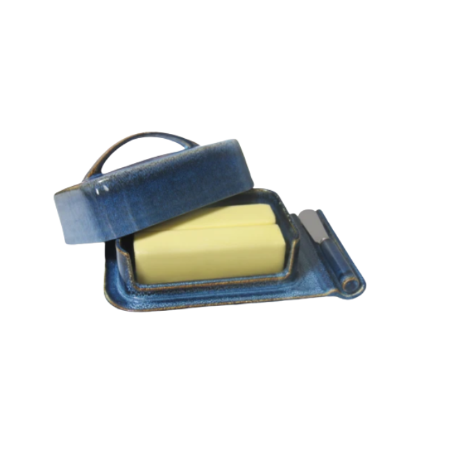 Porcelain Mess-Free Butter Dish with Spreader