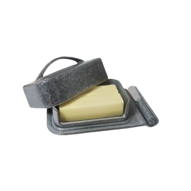 Porcelain Mess-Free Butter Dish with Spreader
